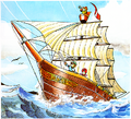 The ship from Dragon Quest II