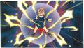 Ashlynn casting Magic Barrier in the Official Guide Book for the Super Famicom