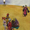 The Lord of the Dragovians sending the Hero and party back to the Dragovian Sanctuary. (Cell phone)
