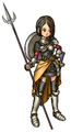 The female Paladin wearing the chainmail socks
