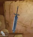 The cast-iron claymore from Dragon Quest Treasures
