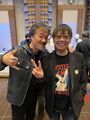 Yuji Horii and Final Fantasy creator, Hironobu Sakaguchi.