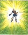 Terry casting Kamikazee, from the official guide book circa 1995