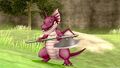 An axesaurus in X.