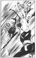 The Martial Artist defeating a Lump Wizard.