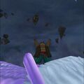 Yangus praying to the Godbird sceptre. (Cell phone)
