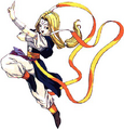 Milly in a battle stance