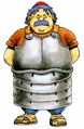Torneko wearing the iron apron