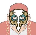 Mask worn at the Octagonia tournament