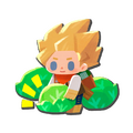 Male Builder picking cabbages.