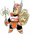 Male Warrior, Famicom artwork