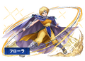 Flora wielding the chain whip in Puzzle and Dragons