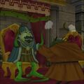 Trode annoyed that his chancellor is sitting in the throne. (Cell phone)