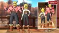 A pair of player characters in X dressed like toughies
