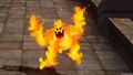 A dancing flame in X.