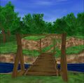 Moat and bridge.