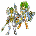 Hero and Heroine from Dragon Quest IV