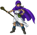 The Hero from Dragon Quest V wielding the oaken staff