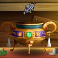 Metal king shield.