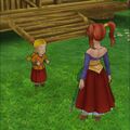 Village girl trying to demonstrate her mastery of the spell Transform. (Cell phone)