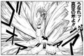 Crocodine using the axe in the manga